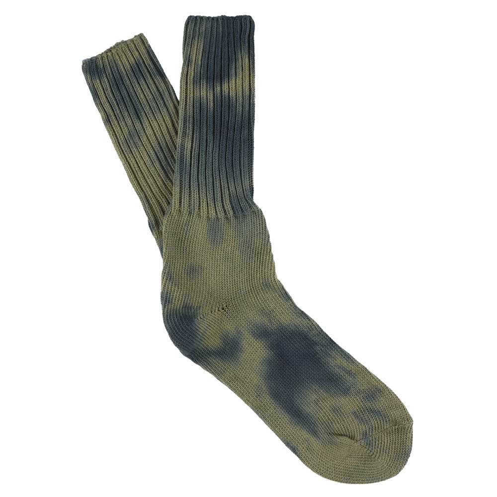 Escuyer Socks - Tie Dye - Mood Indigo / Covert Green