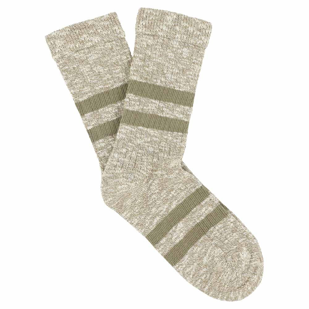 Escuyer Socks - Melange Stripes - Anis / Green
