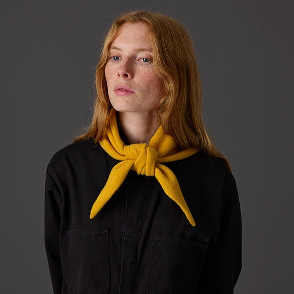 JG Plain Triangle Neckerchief Golden Eye