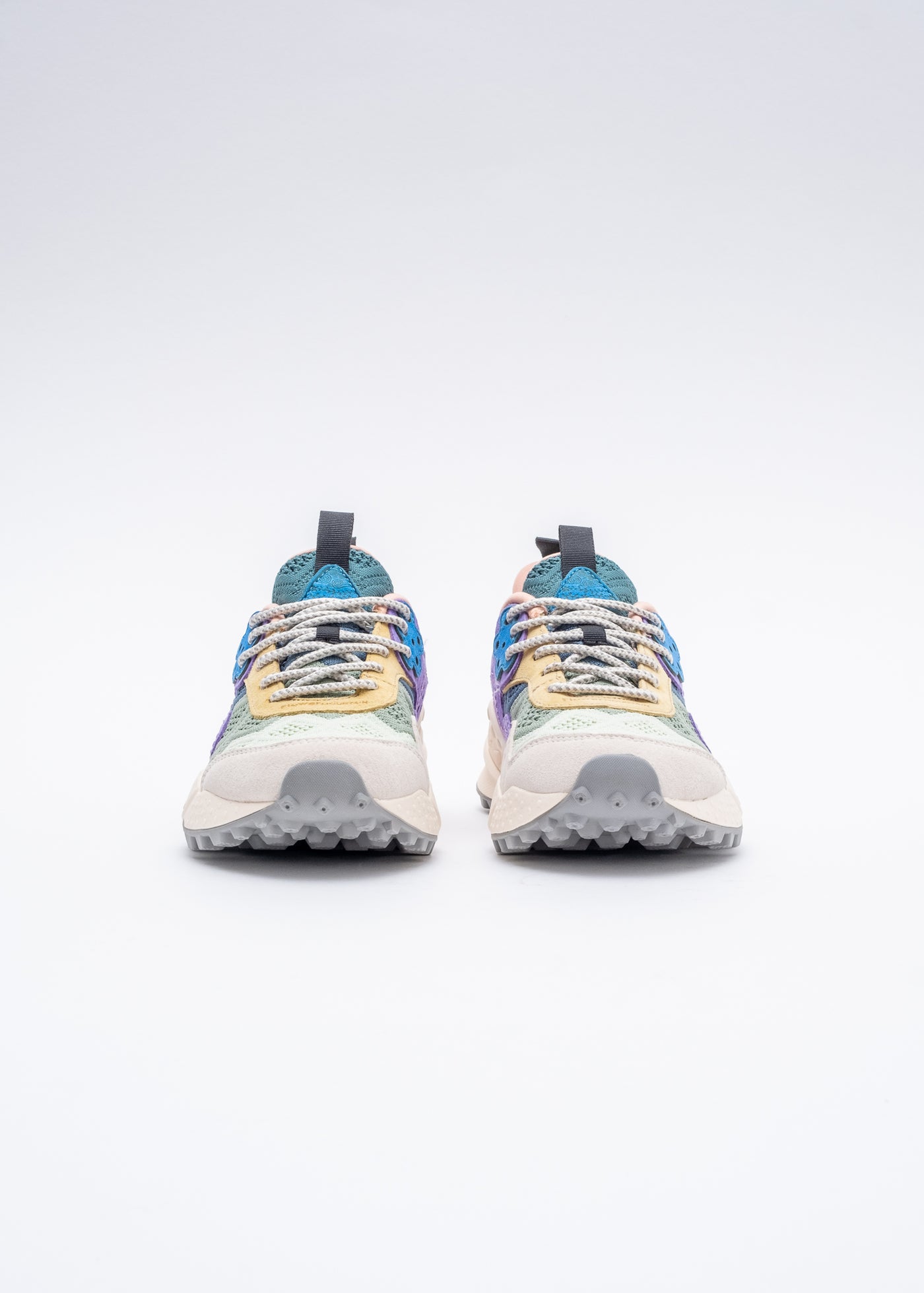 Flower Mountain Kotetsu - Suede Nylon Mesh Embroidery / Taupe (Woman)