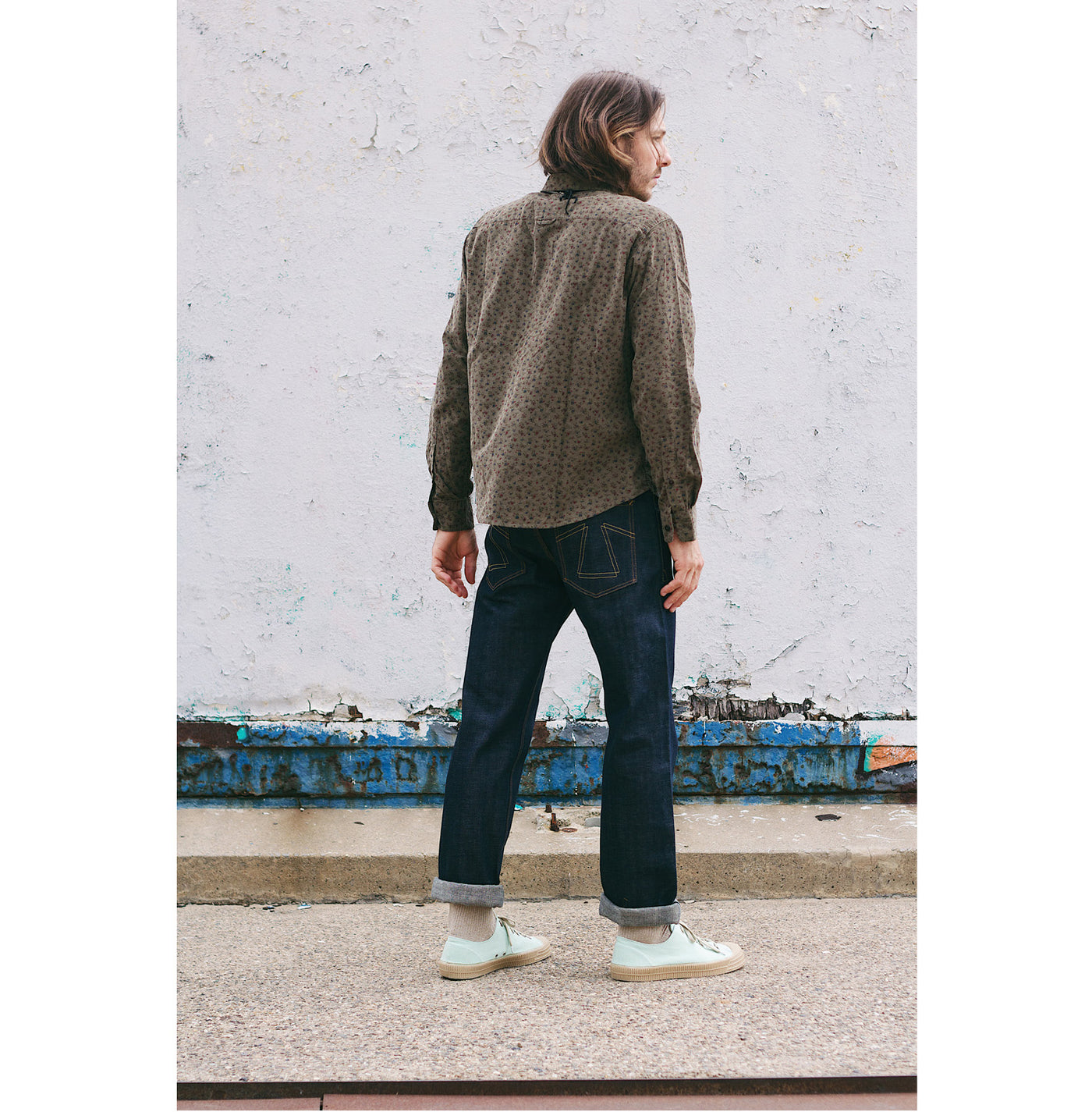 Combat Shirt Wallpaper Cords Khaki-fit view back