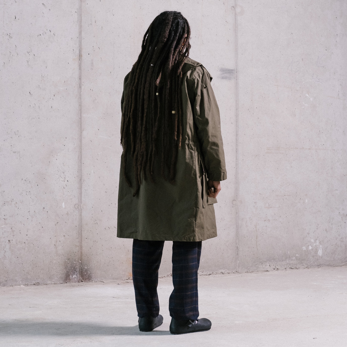 Field Coat Dry Waxed Cotton Khaki/Brown