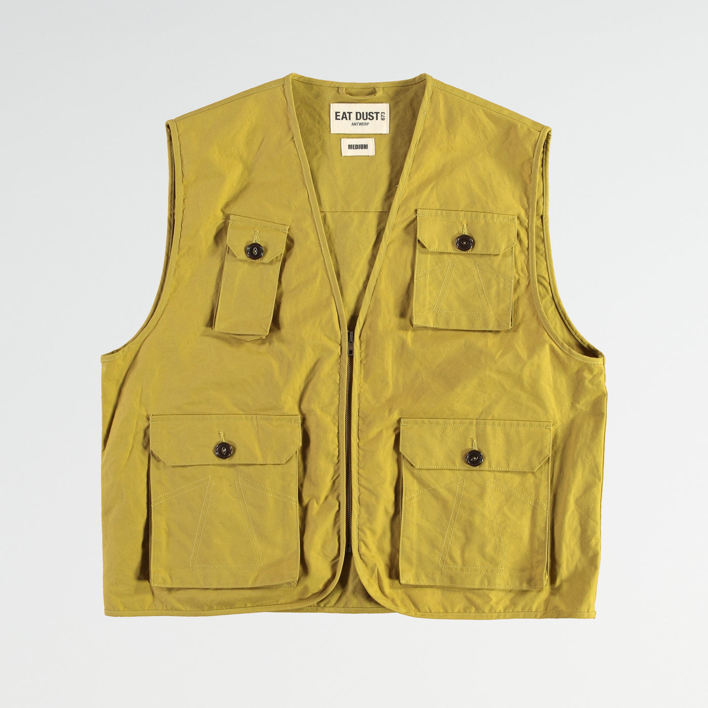 Tropical Vest Dry Waxed Cotton Olivine
