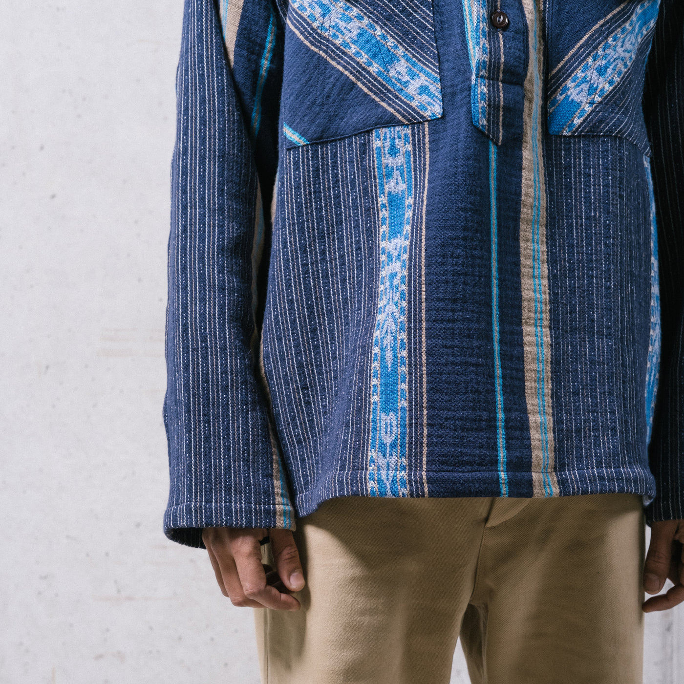 Fisherman Shirt Bora Bora Jaquard Navy