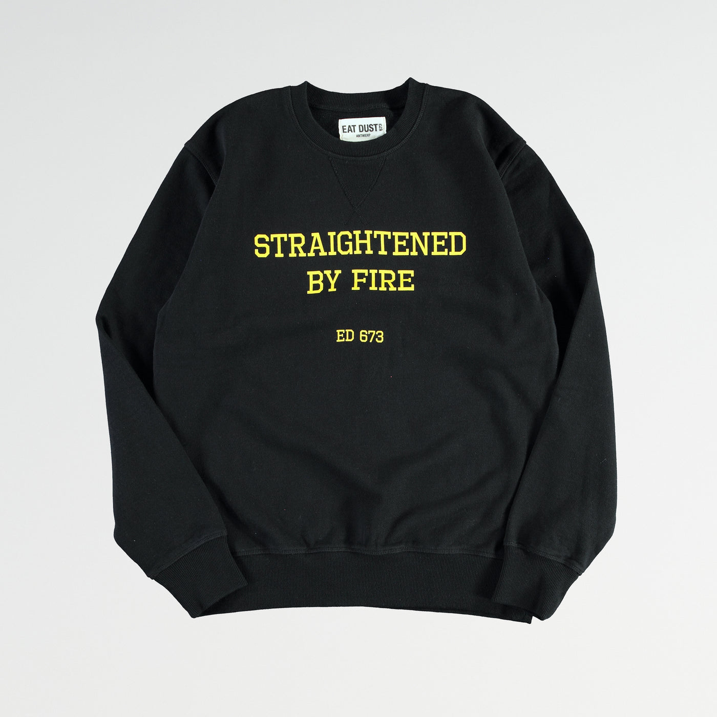 Sweatshirt Straightened By Fire Heavy Fleece Black