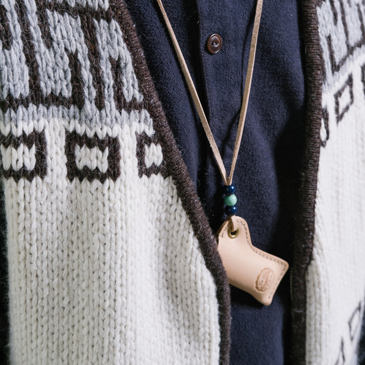 Cochiwan Vest Alpaca Wool White/Brown