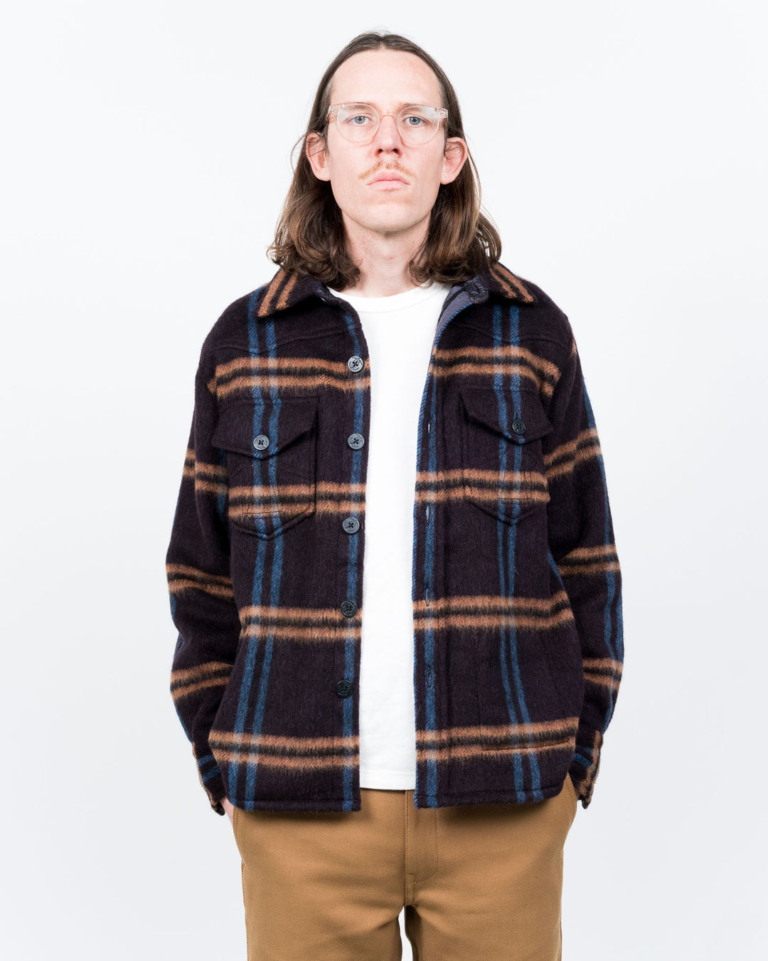 CPO Shirt Brushed Check Fig