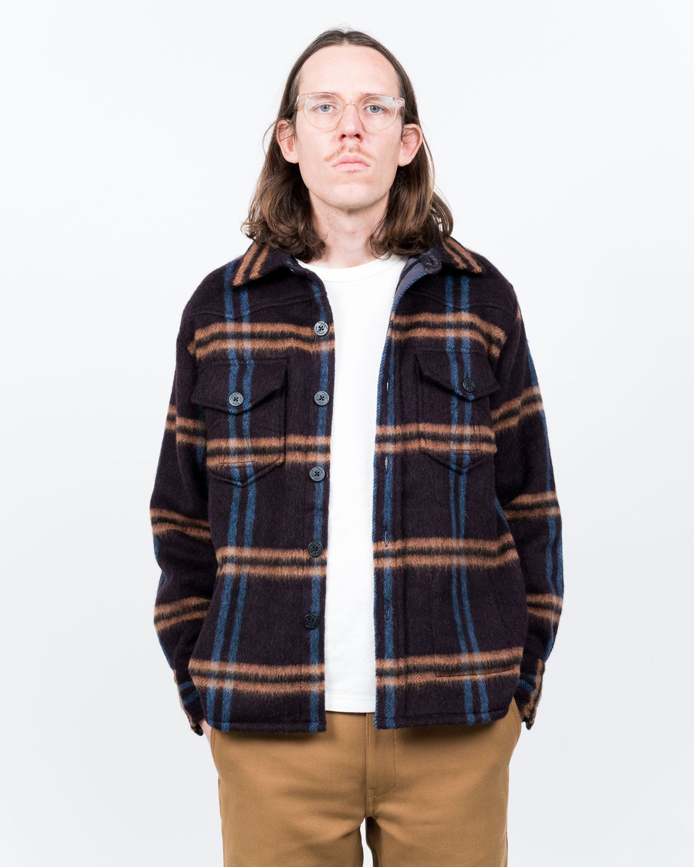 CPO Shirt Brushed Check Fig