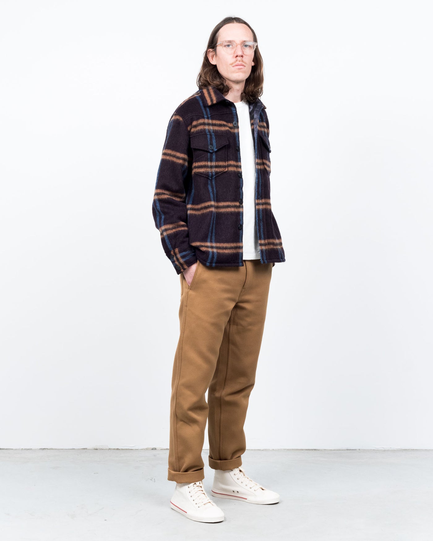 CPO Shirt Brushed Check Fig