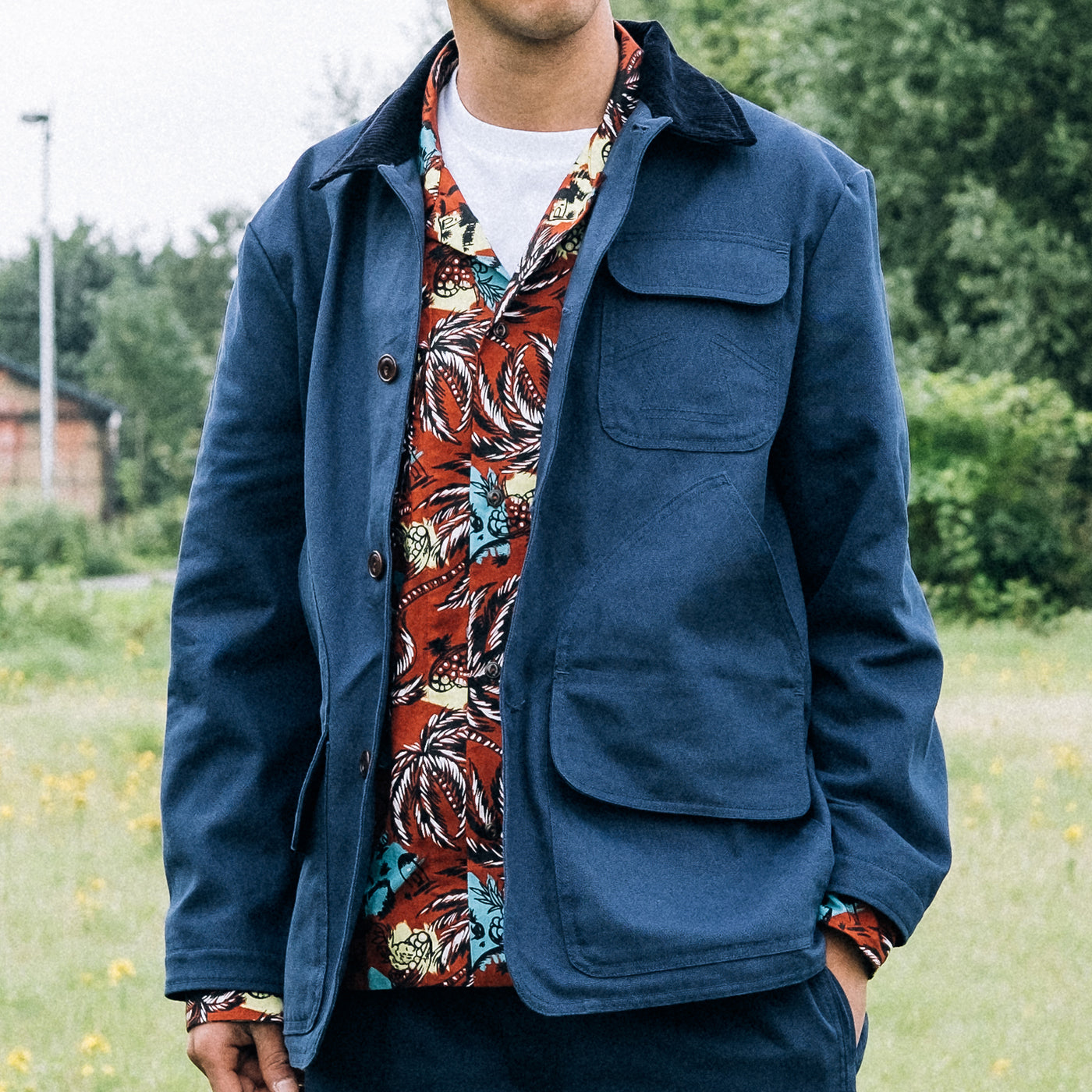 Ranger Blazer Milton Duck Canvas Navy