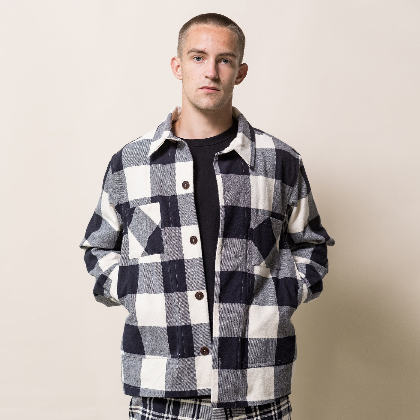 Marina Shirt O'Keefe Check Black/White