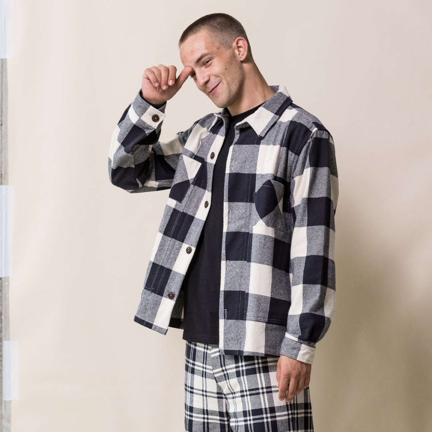 Marina Shirt O'Keefe Check Black/White