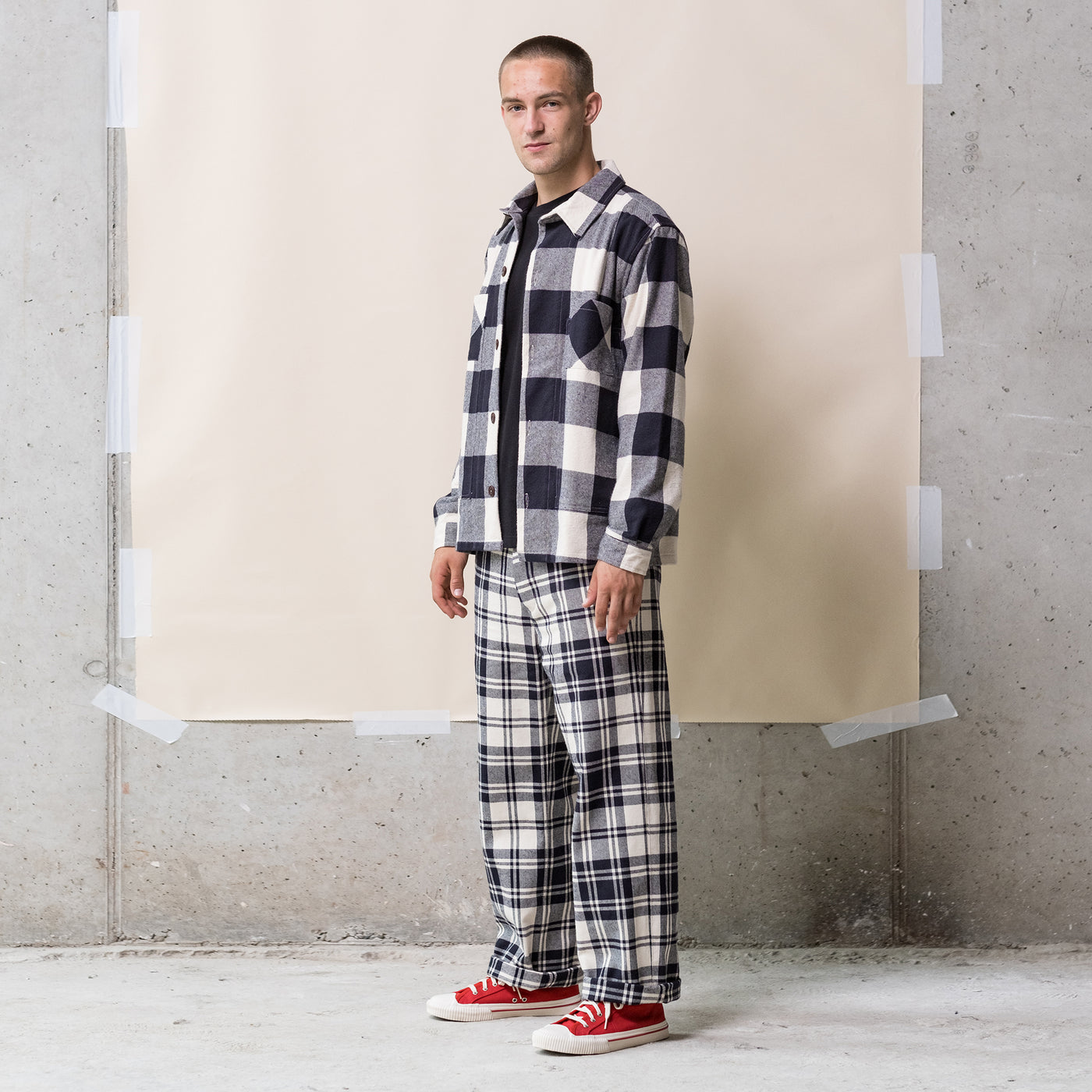 Marina Shirt O'Keefe Check Black/White
