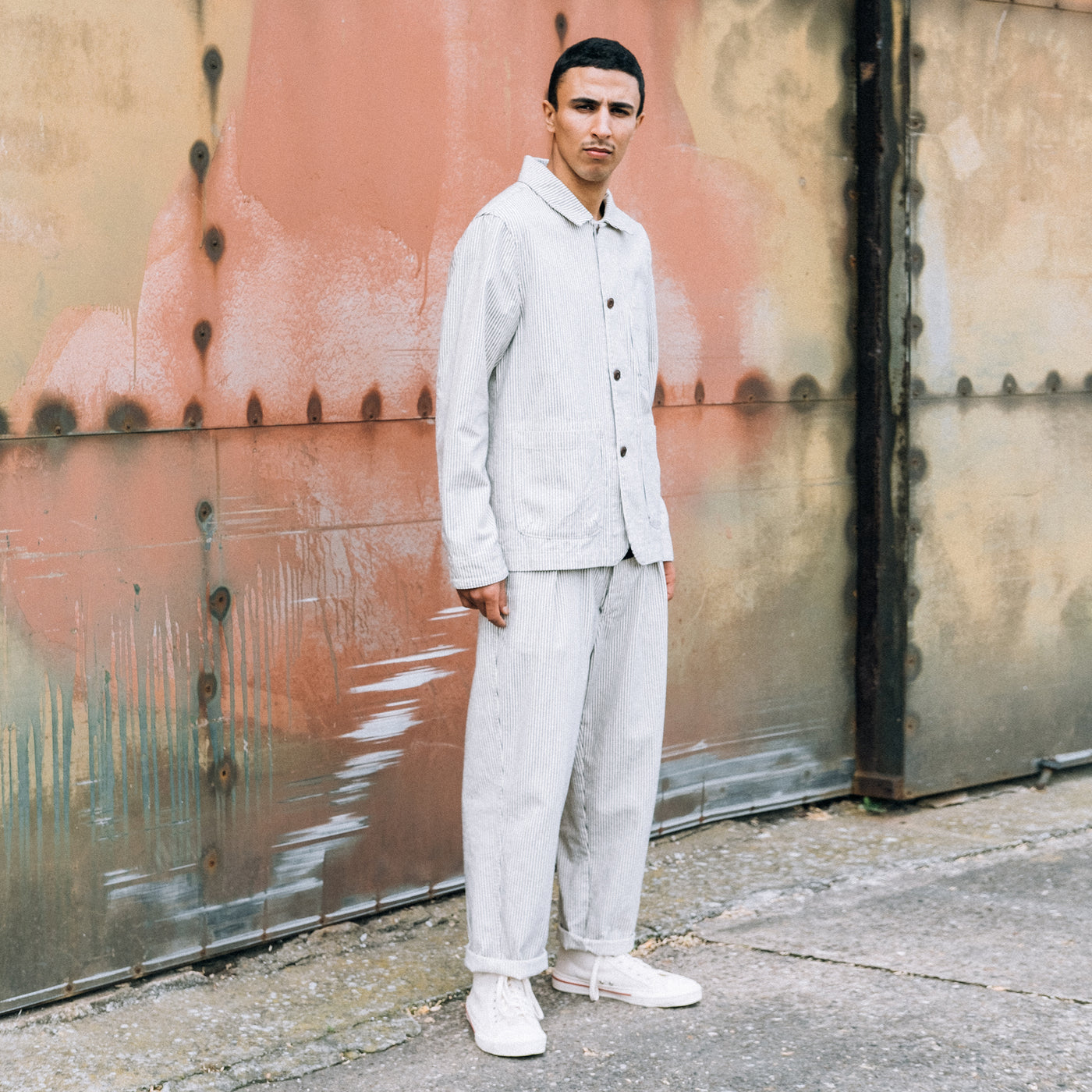 Combat Blazer Railroad Cotton White