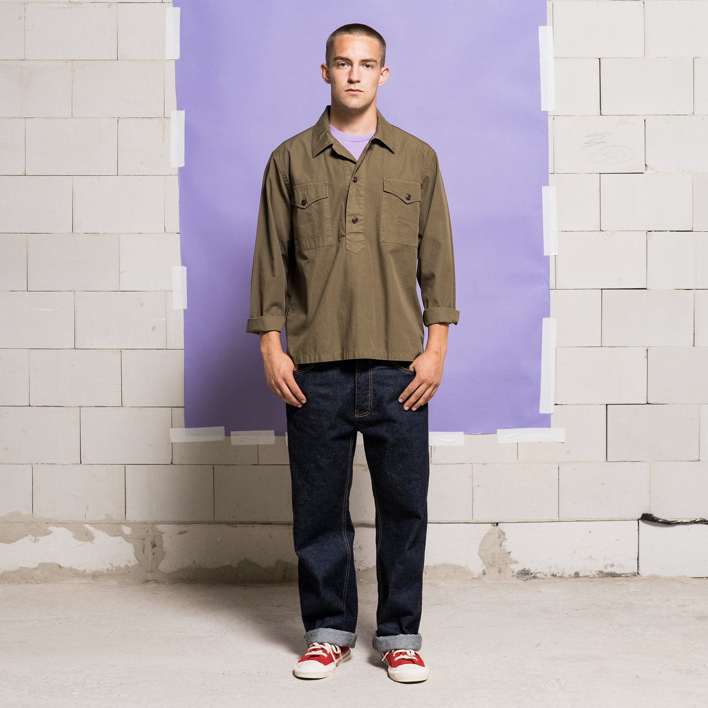 Fisherman Shirt Rip Stop Forest Green
