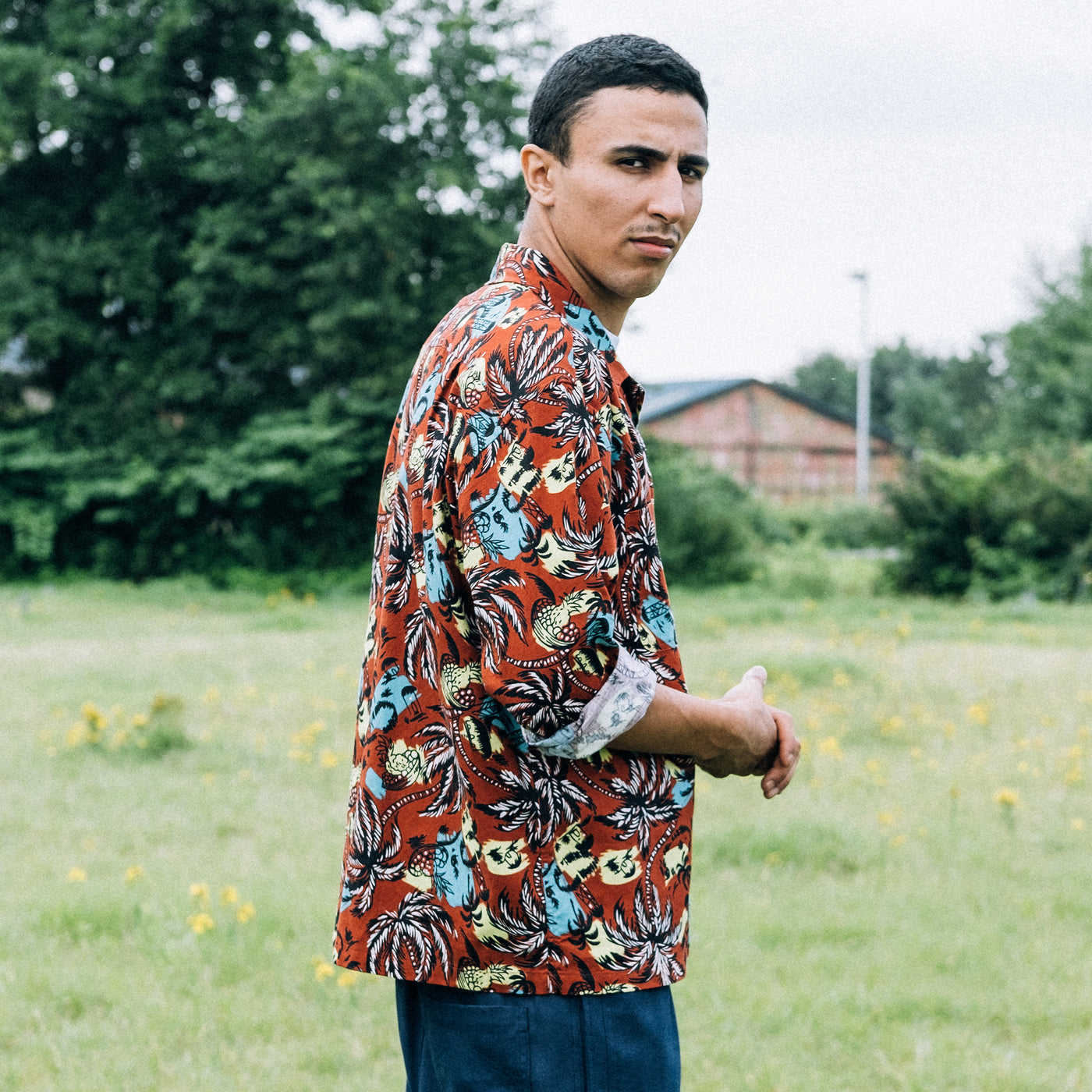 Havana Shirt Aloha Cotton Brick