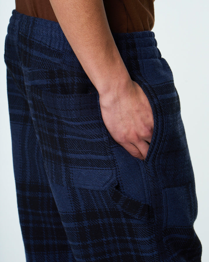 Gonz Pants Boro Quilt Navy