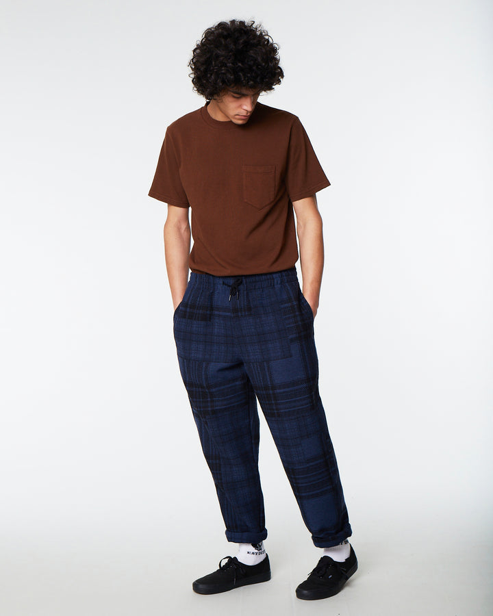 Gonz Pants Boro Quilt Navy