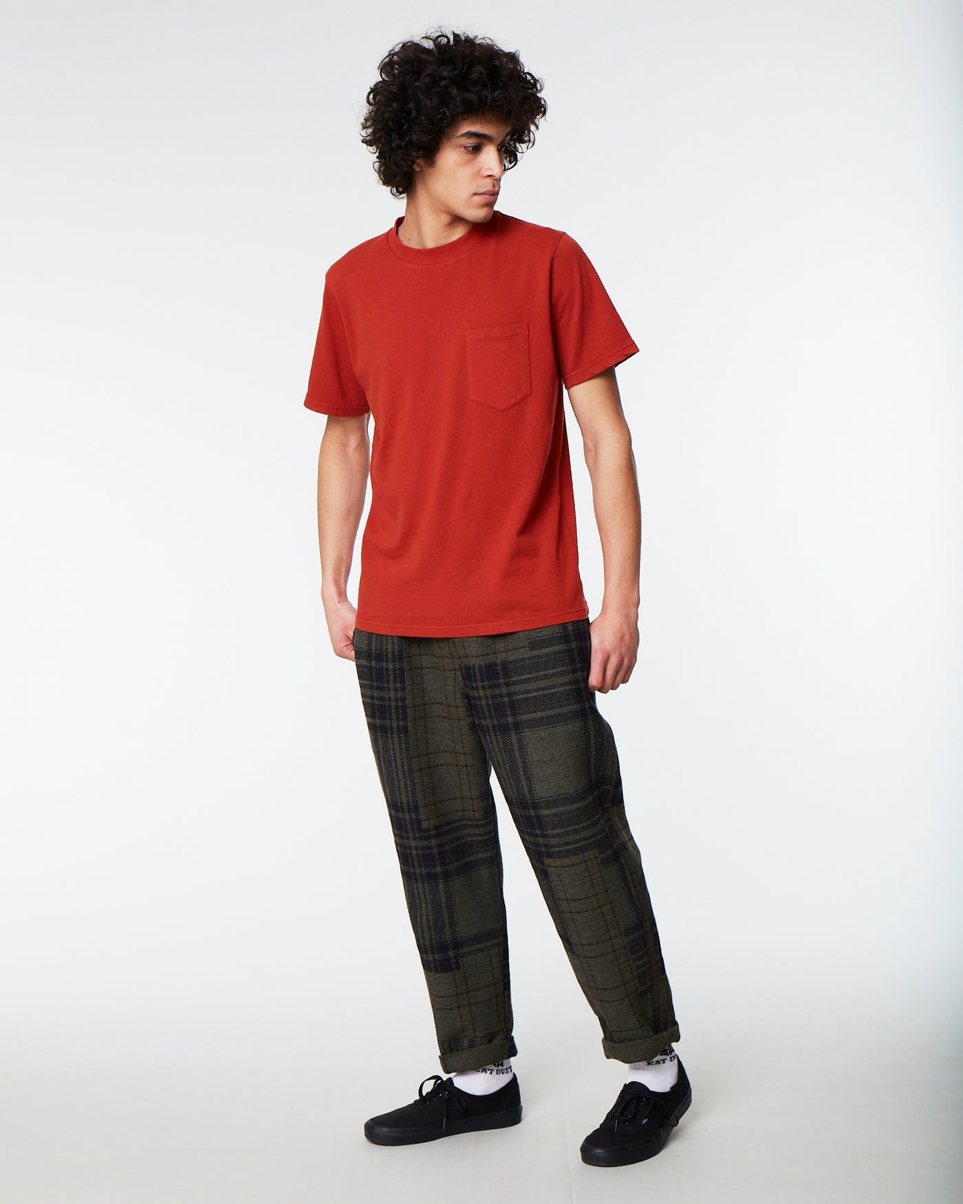Gonz Pants Boro Quilty Olive
