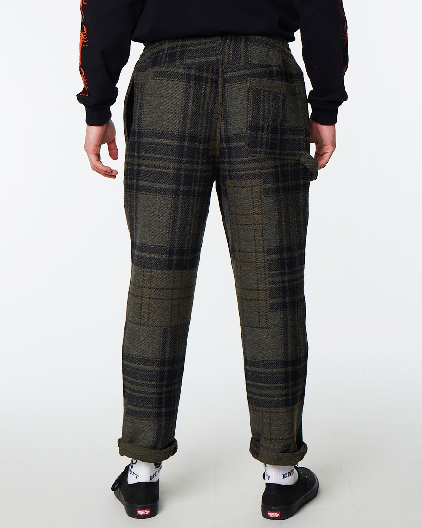 Gonz Pants Boro Quilty Olive