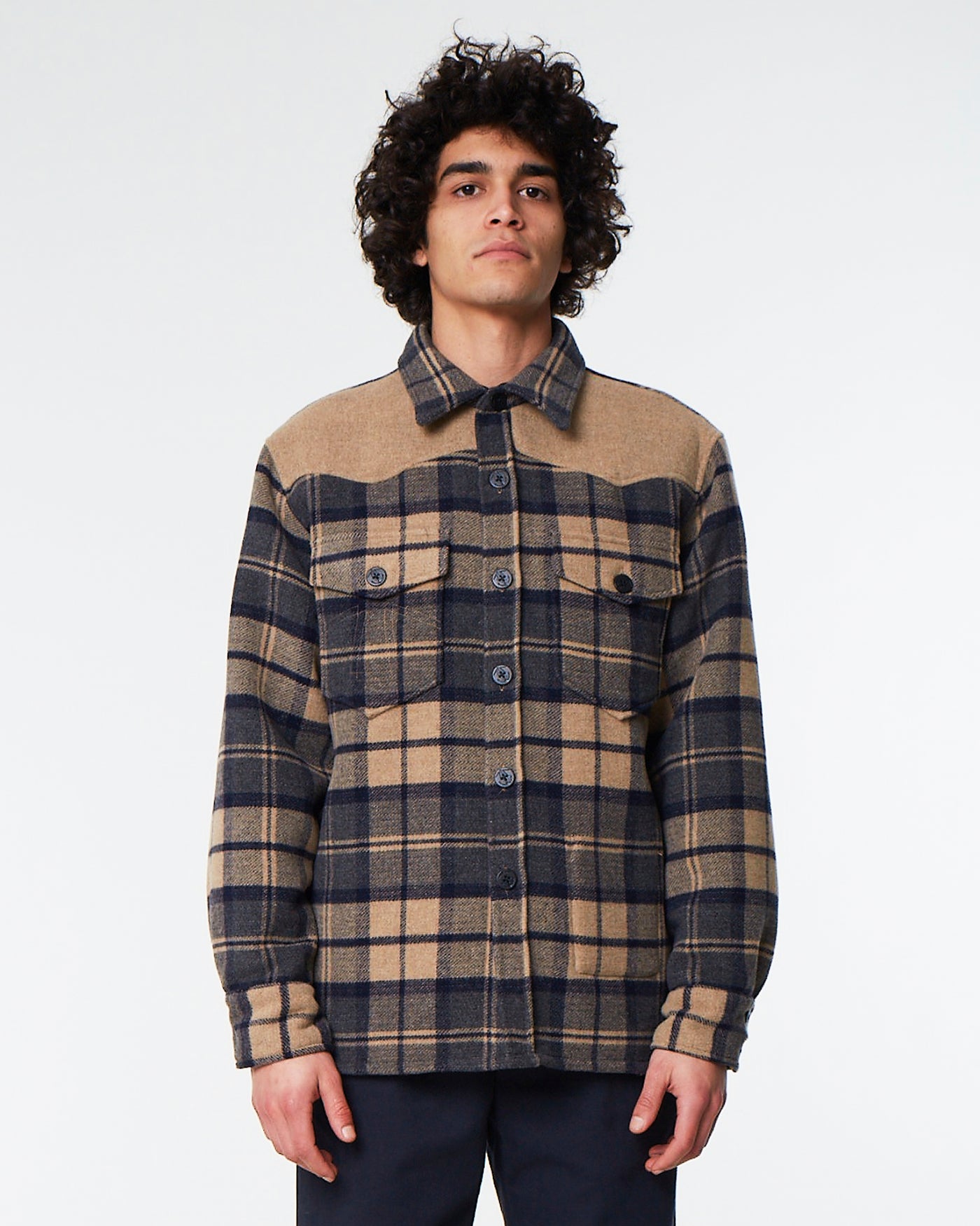 CPO Shirt Berlino Wool Navy/Blue