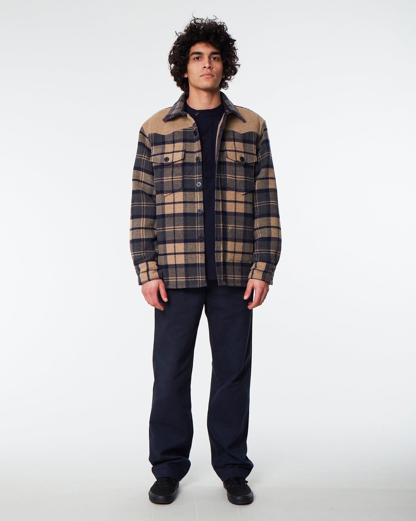 CPO Shirt Berlino Wool Navy/Blue