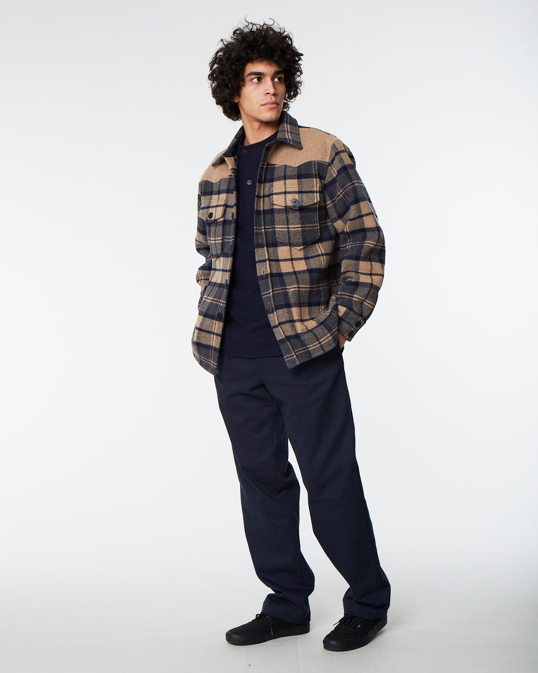 CPO Shirt Berlino Wool Navy/Blue
