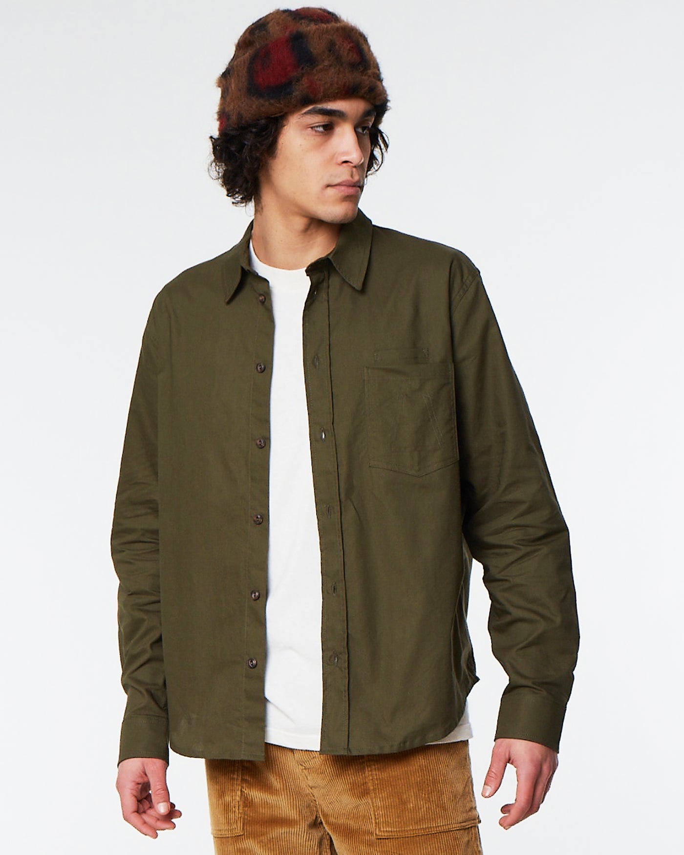 Combat Shirt Oxford Cotton Khaki