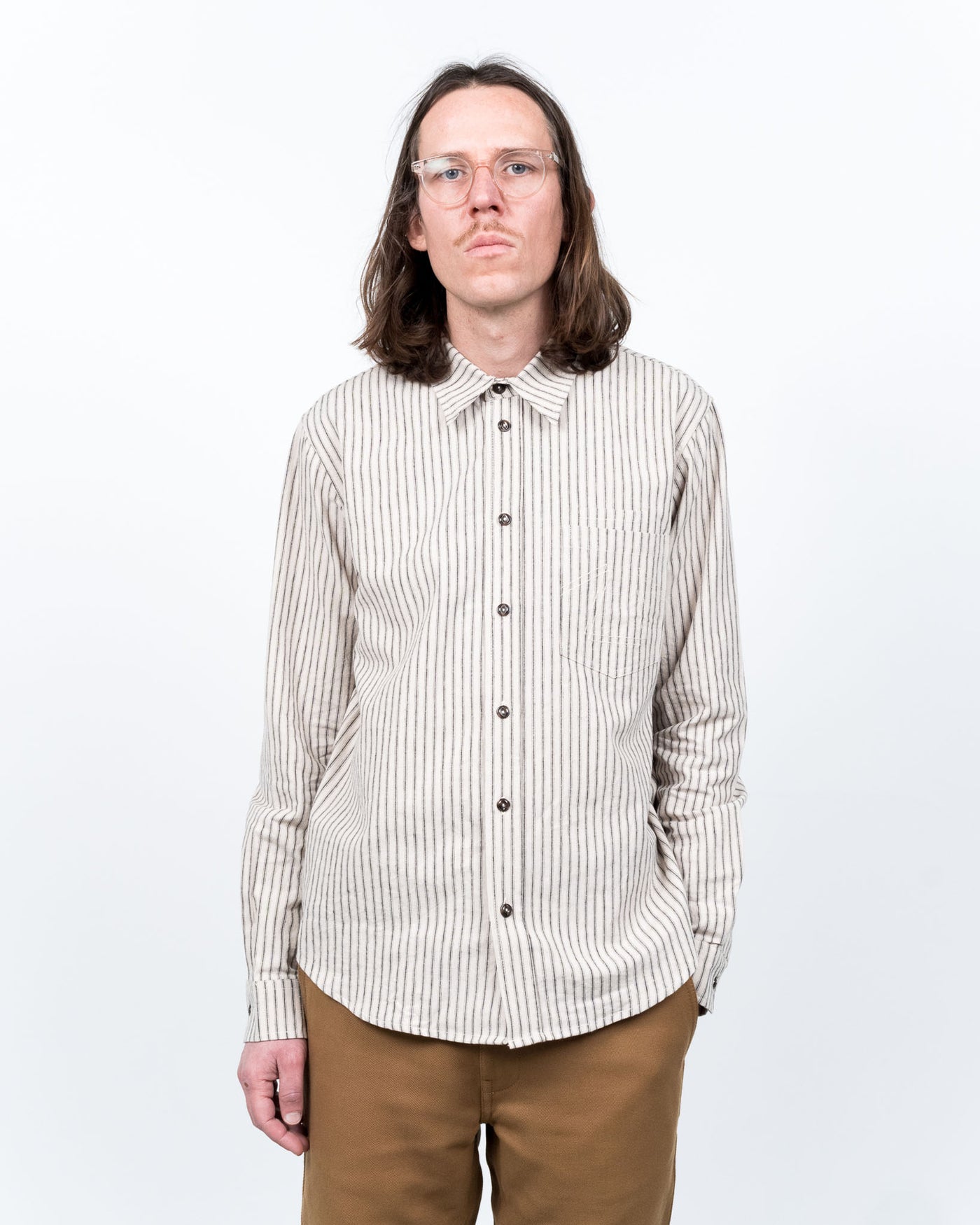 Combat Shirt Dust Bowl Stripes Off White