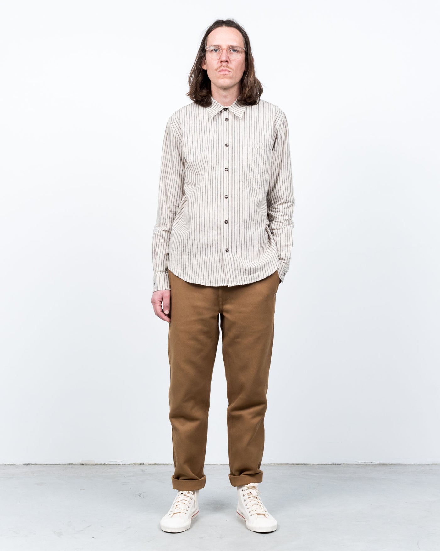 Combat Shirt Dust Bowl Stripes Off White