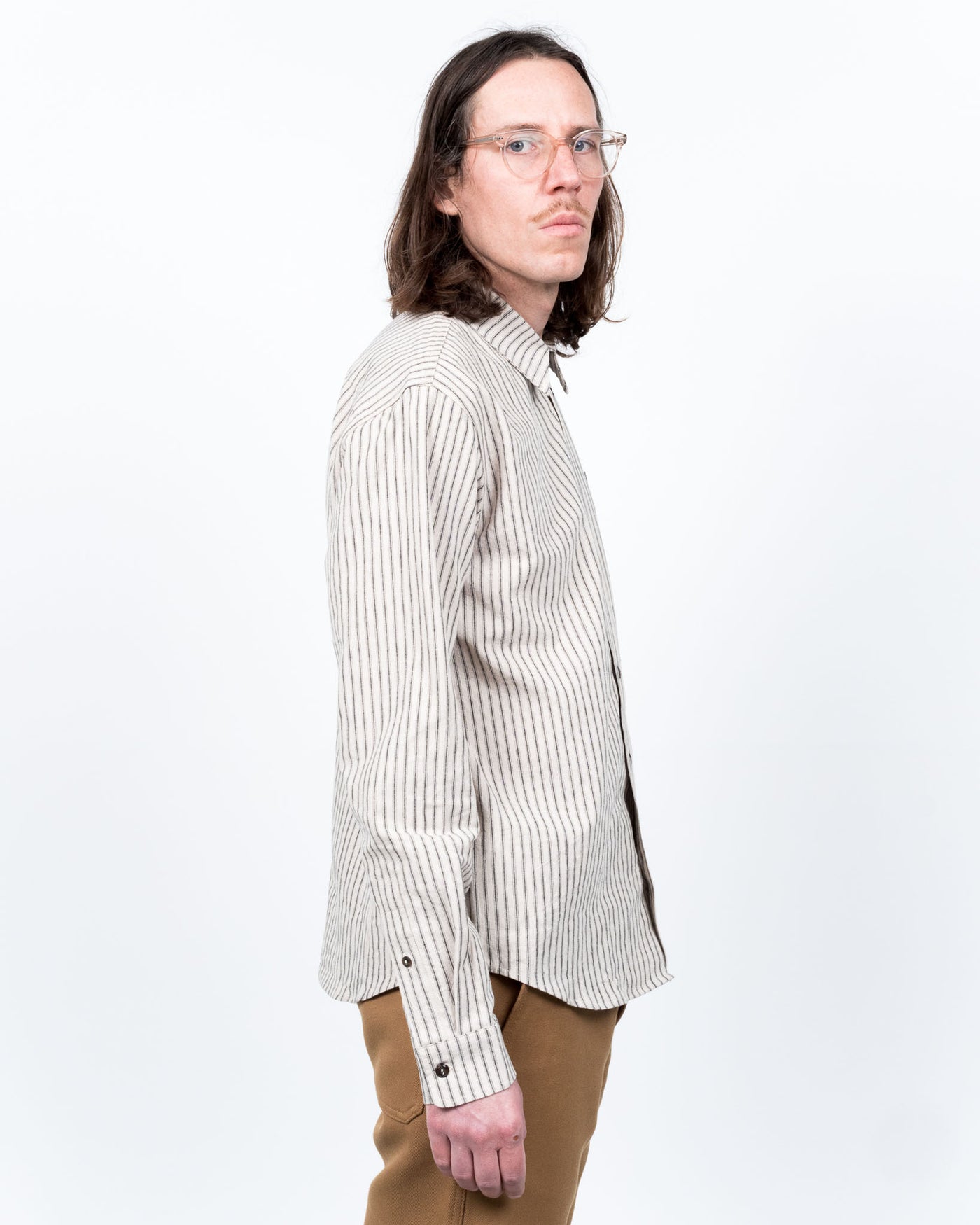 Combat Shirt Dust Bowl Stripes Off White