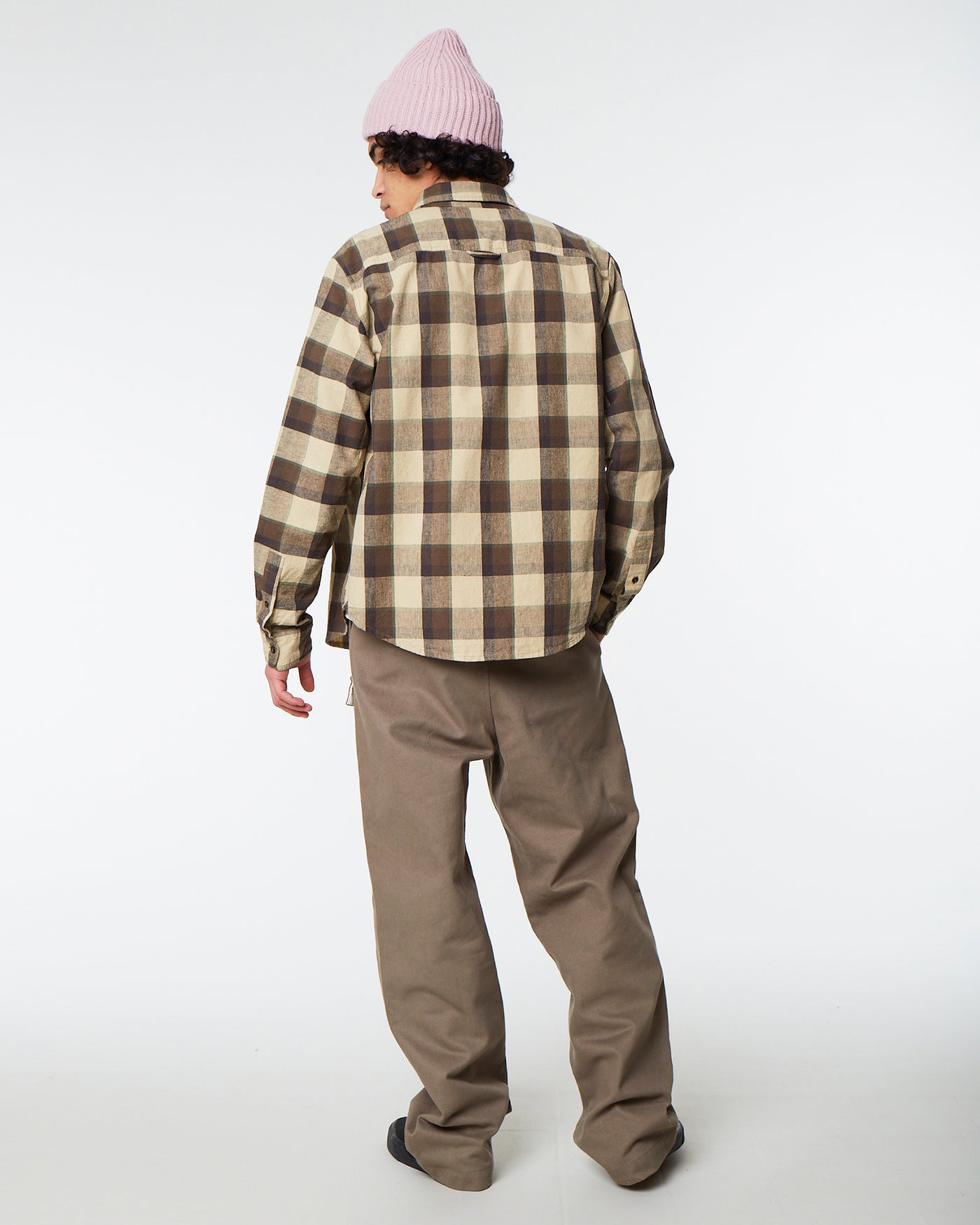 Combat Shirt Farmers Check Beige/Brown