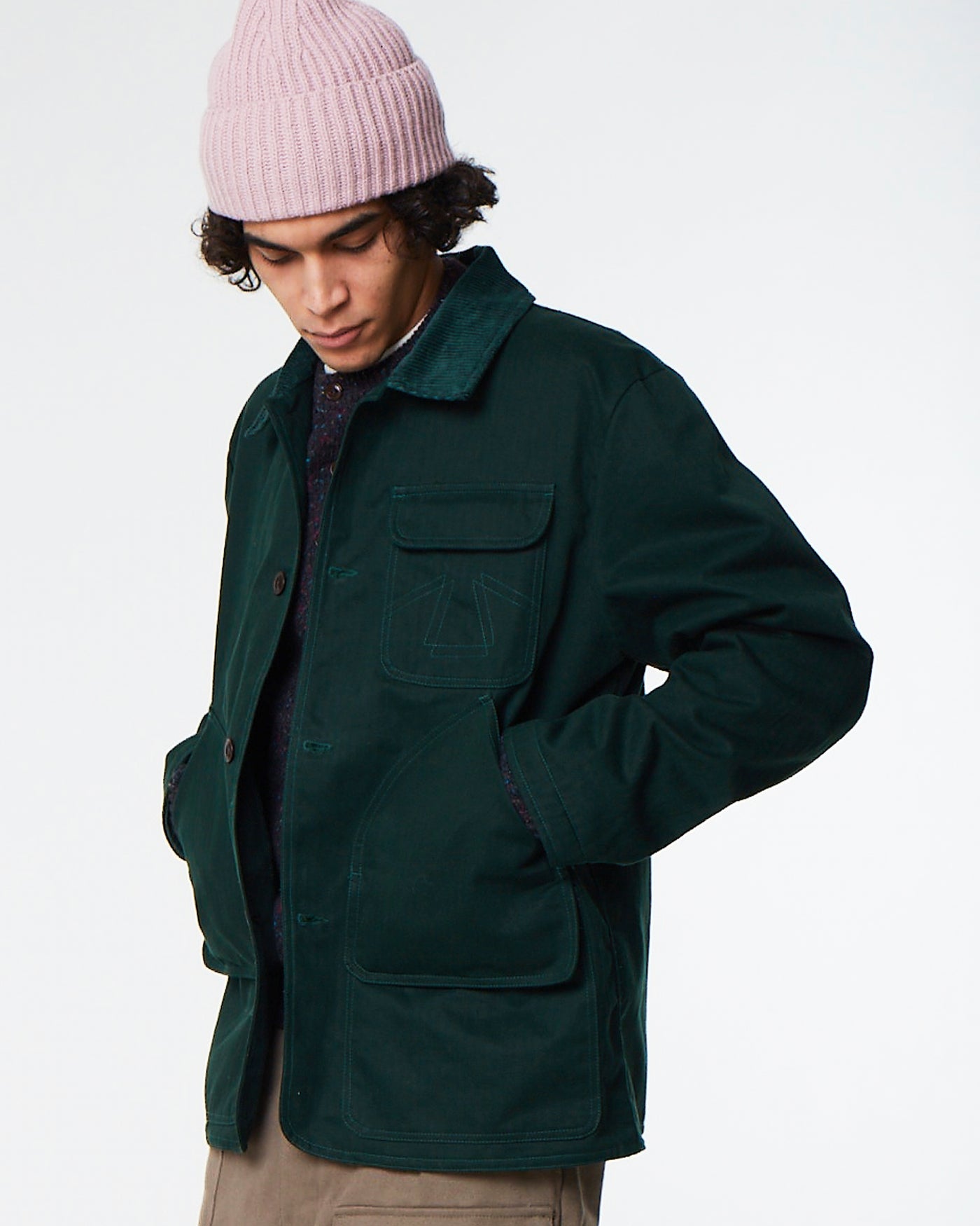 Ranger Blazer Herringbone Wax Bottle Green