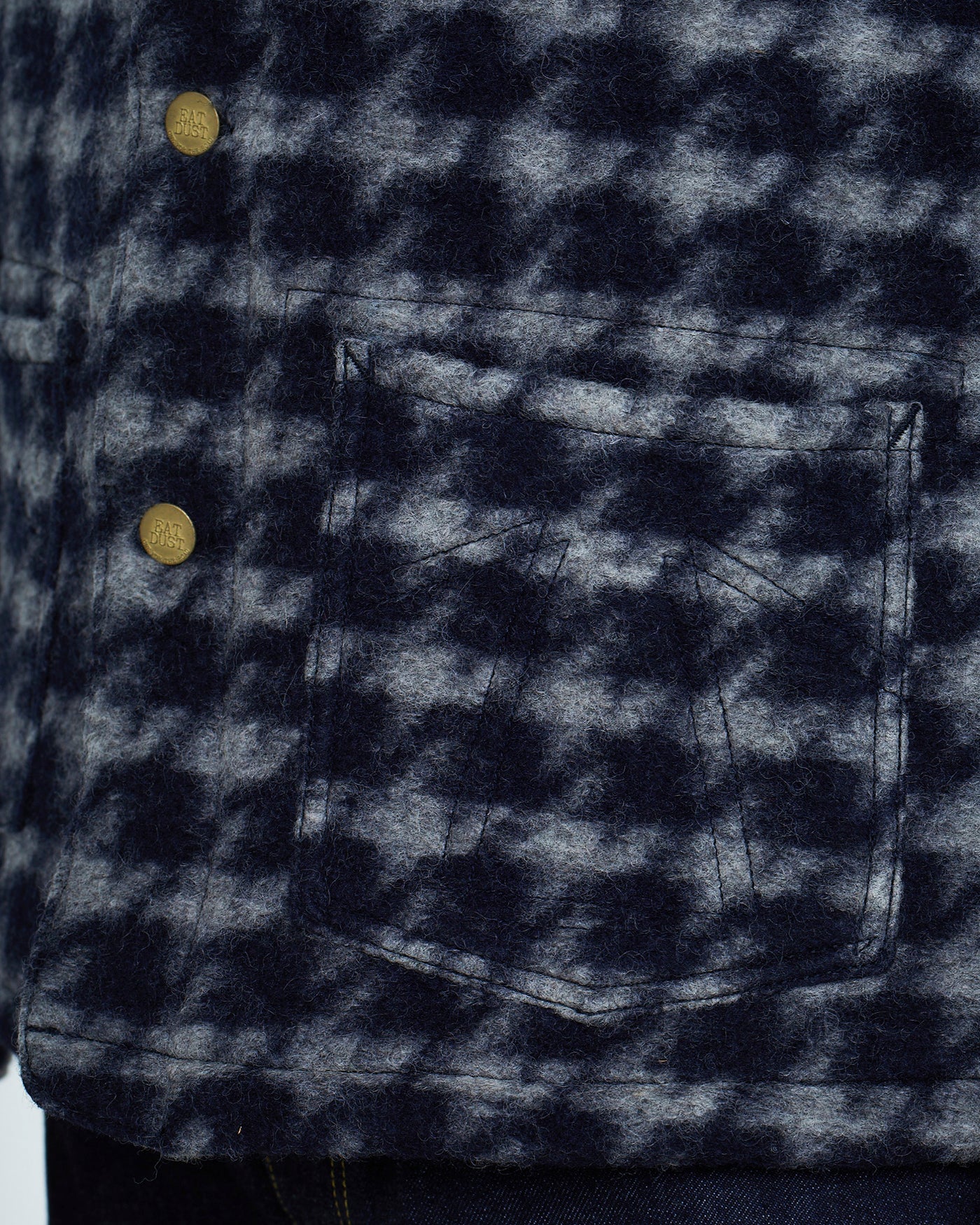 Chore Jacket Pied De Poule Blue