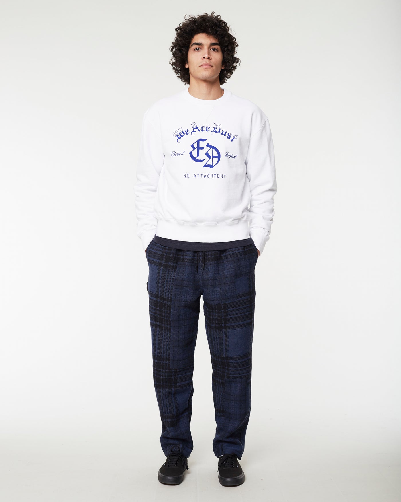 Crewneck We Are Dust American Fleece White