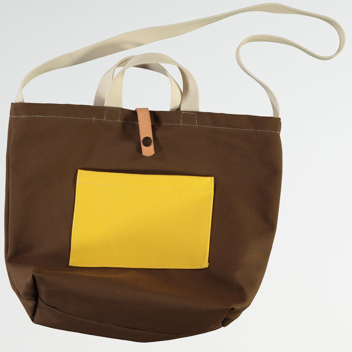 Canvas Shopper Bag Medium Brown