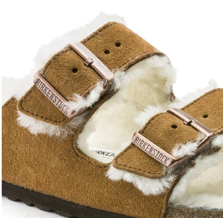 Birkenstock Arizona Shearling Cognac (Narrow)