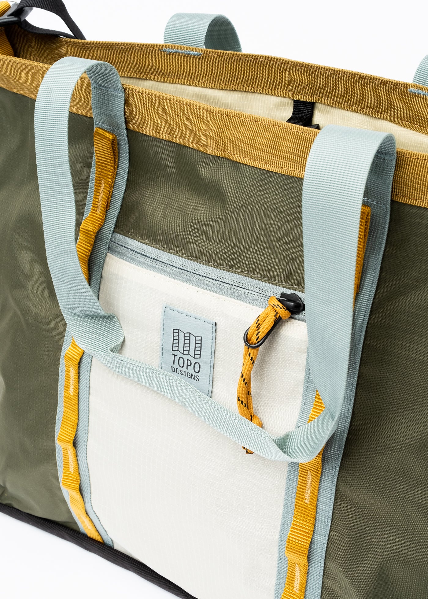 Topo Designs Mountain Utility Tote Bag Bone White/Olive