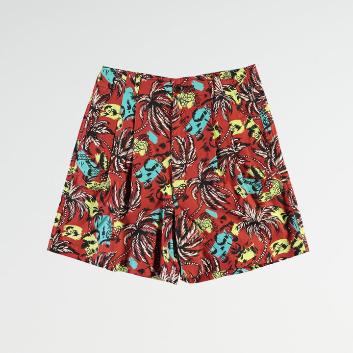 G.o.D River Shorts Aloha Cotton Brick Red