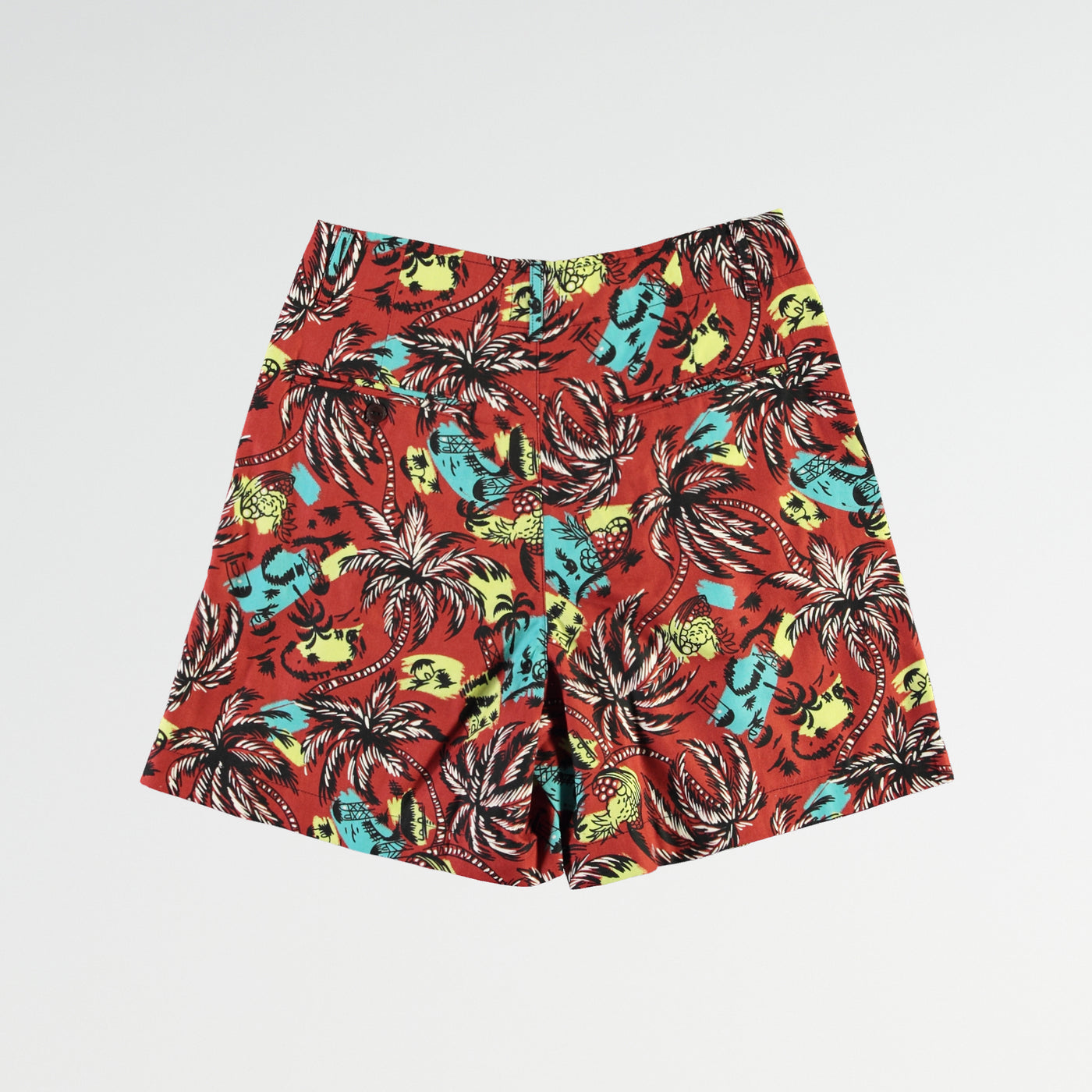 G.o.D River Shorts Aloha Cotton Brick Red