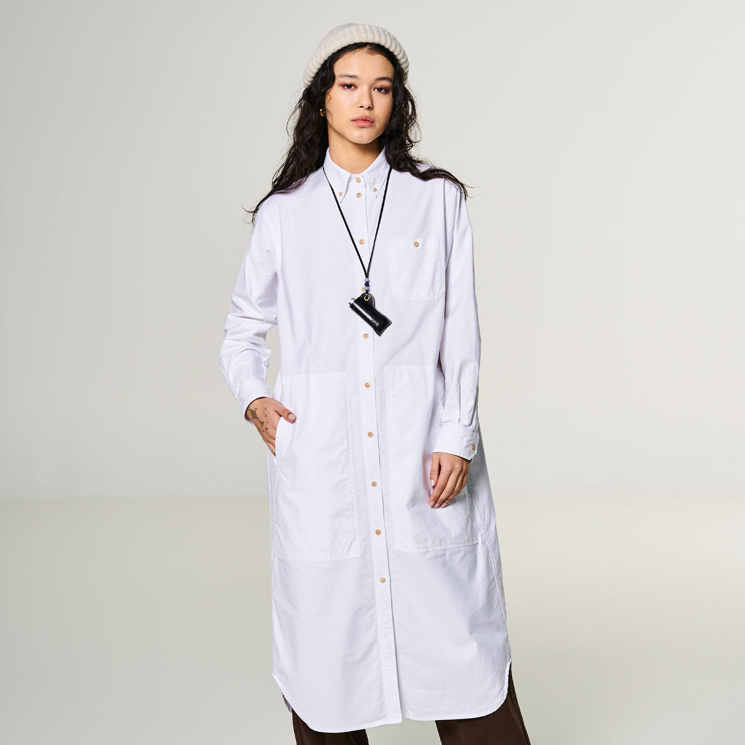 G.o.D Painter Dress Oxford White