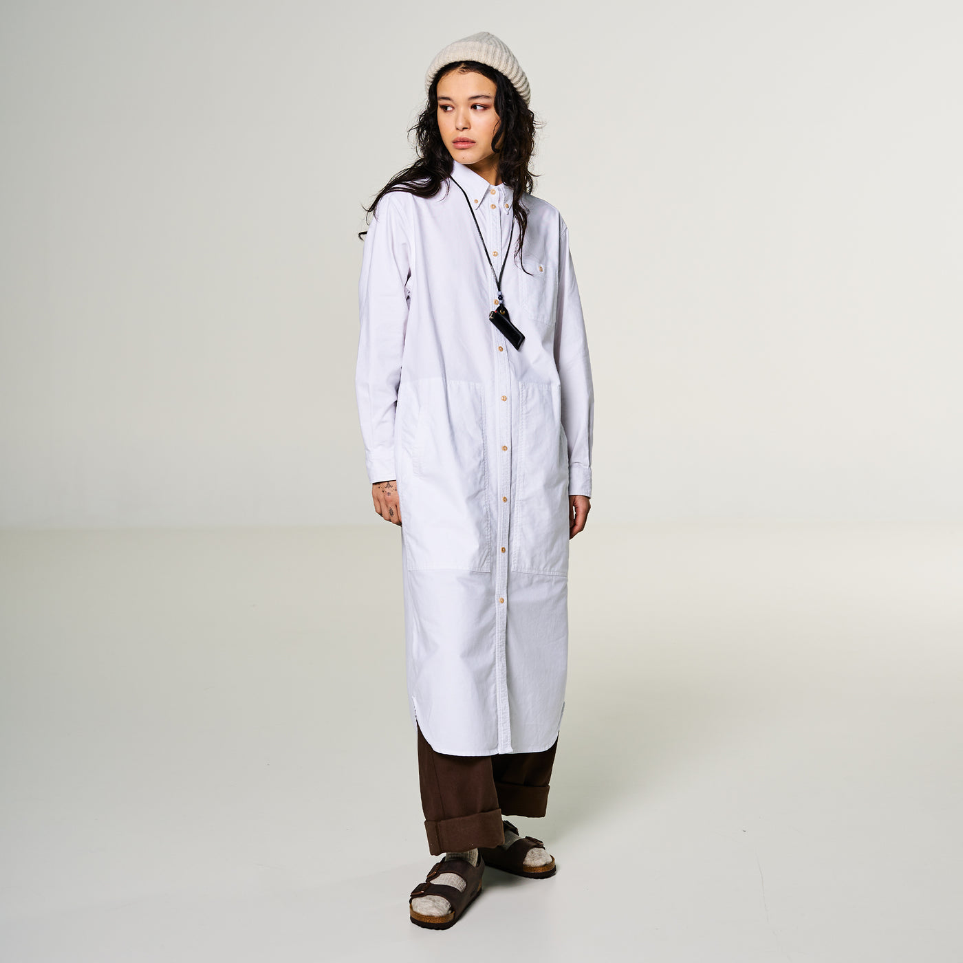 G.o.D Painter Dress Oxford White