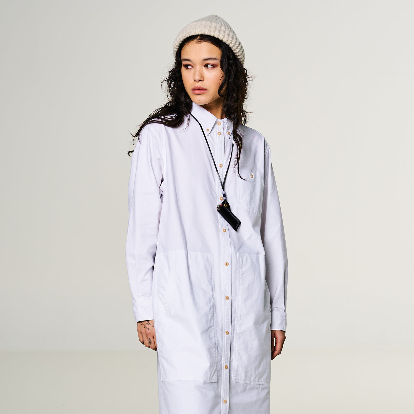 G.o.D Painter Dress Oxford White