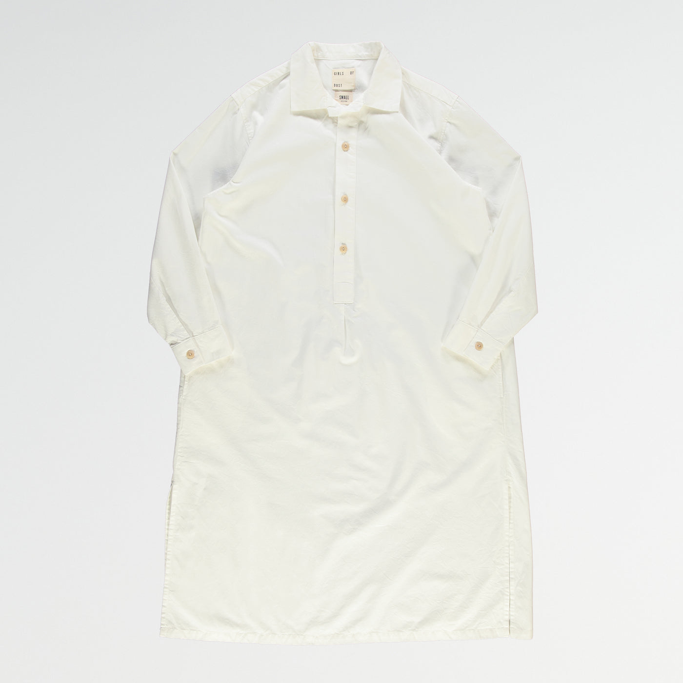 G.o.D Chemise Dress Milky White Light Cotton Drill