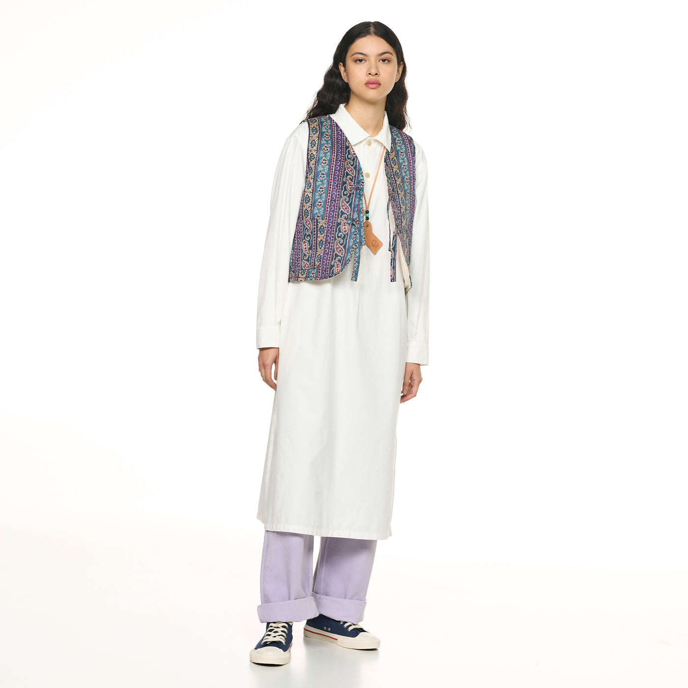 G.o.D Chemise Dress Milky White Light Cotton Drill