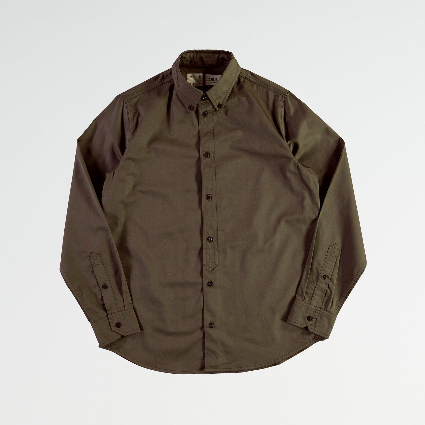 G.o.D Button Down Pima Cotton Olive