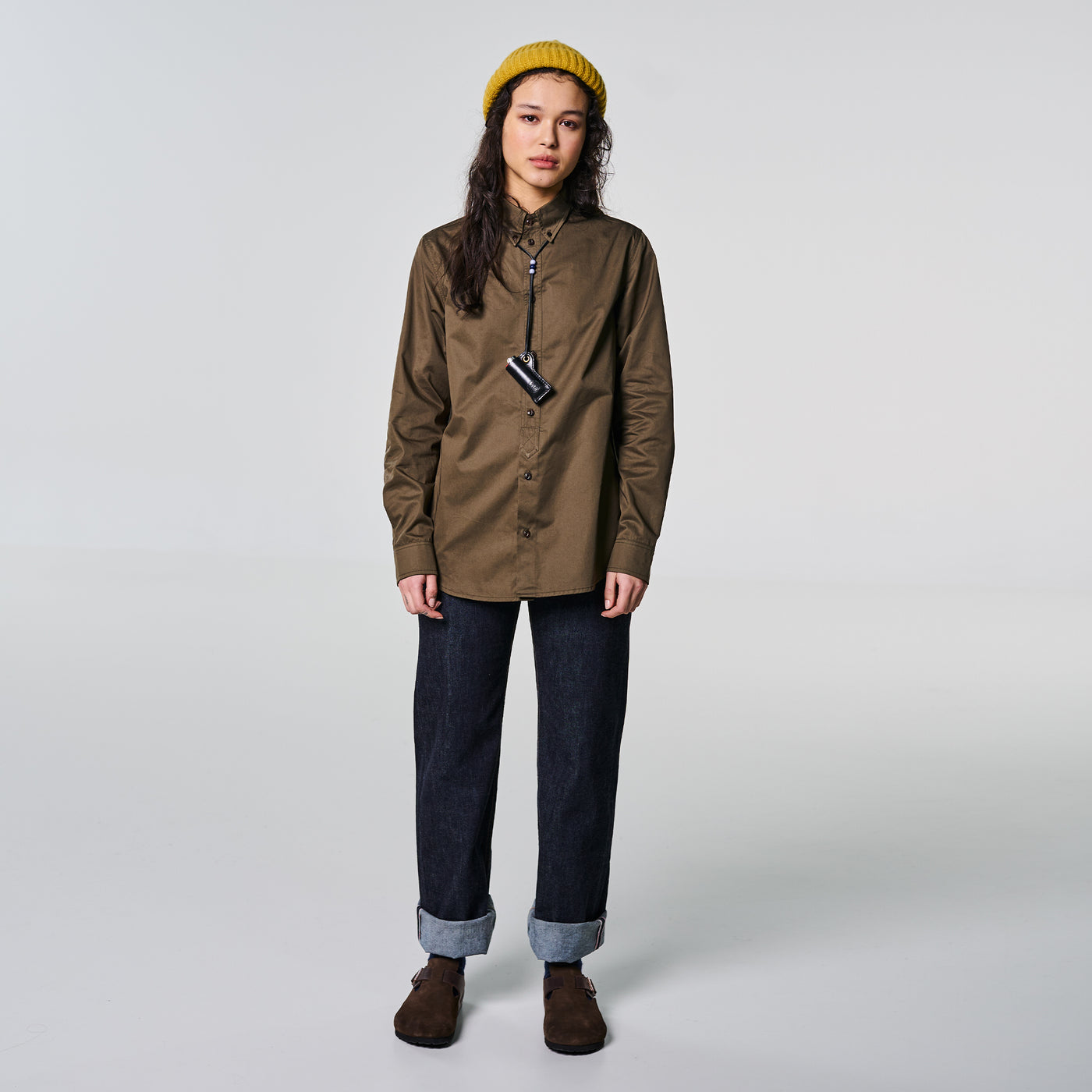 G.o.D Button Down Pima Cotton Olive