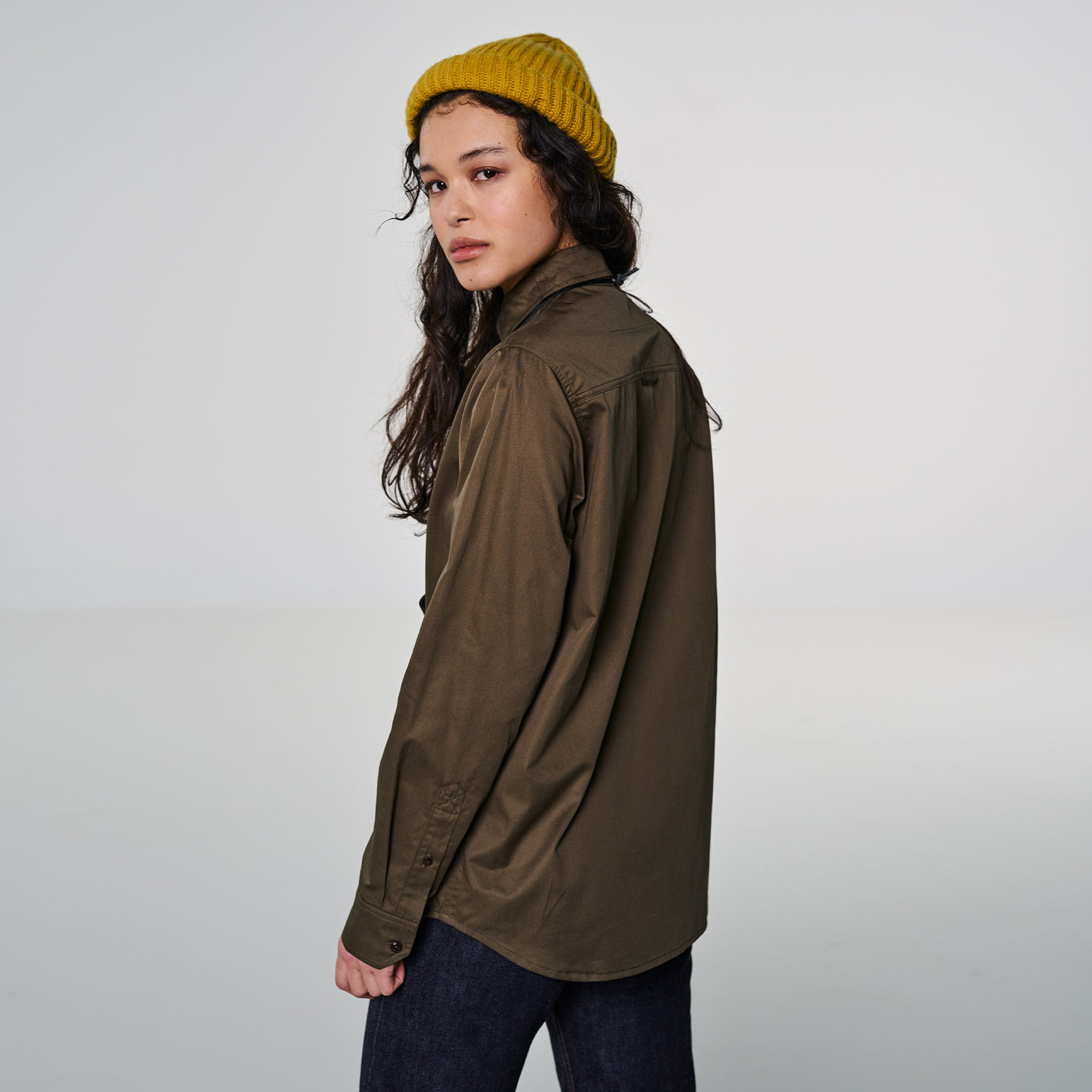 G.o.D Button Down Pima Cotton Olive