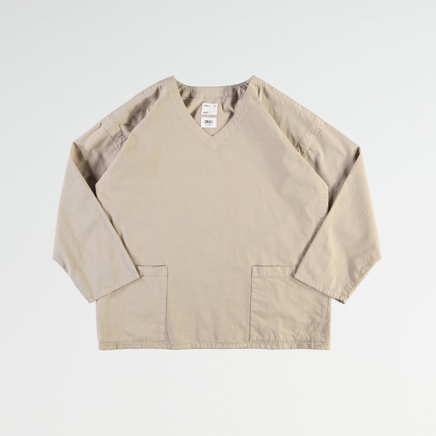G.o.D Nurse Smock Light Cotton Drill Stone