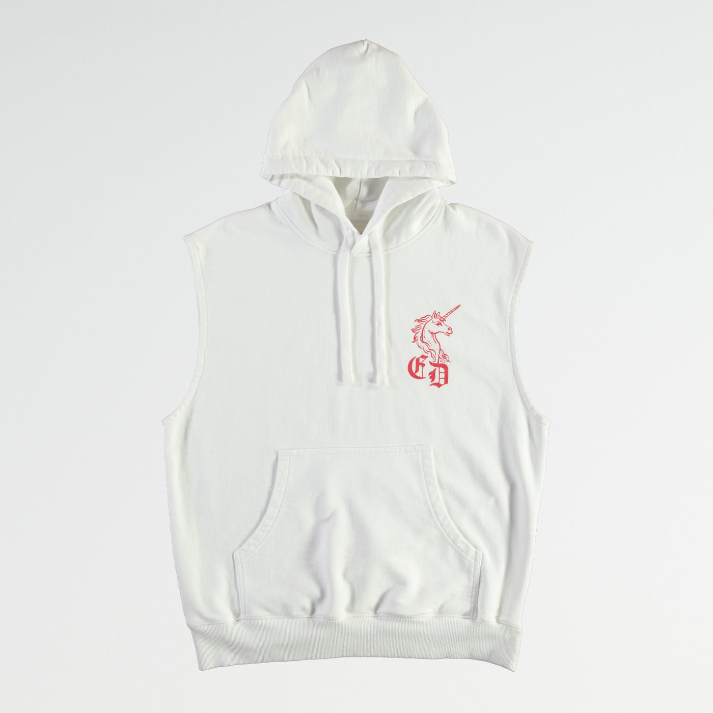 G.o.D Sweatshirt Rocky Unicorns Heavy Cotton Fleece White